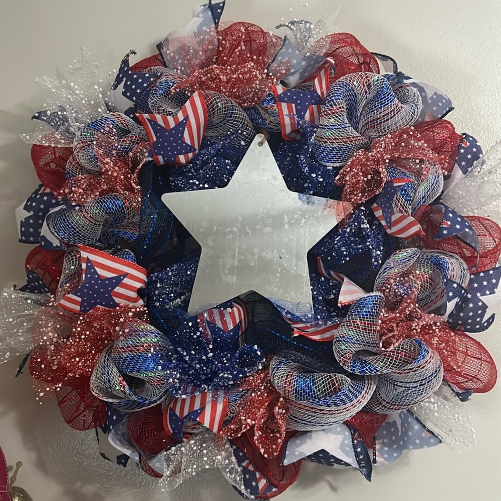 14” Custom Hand Crafted Wreath! Your Theme/Colors! - Picture 6 of 9